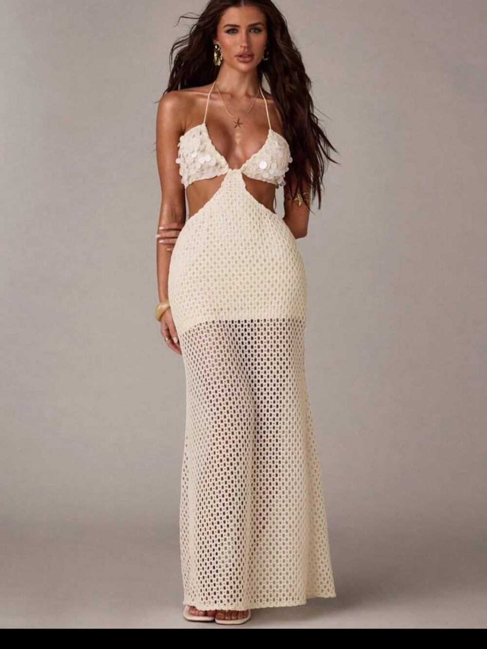 Knit sequin dress
